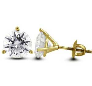 Sparkly Round Cut Solitaire <b>Stud</b> Earrings For Unisex 6MM Each Moissanite 925 <b>Silver</b> for Women's Party Occasion Gift For Partner - Product Image 5