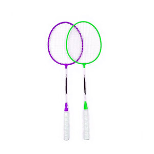 Club Hub Carbon Fiber <b>Badminton</b> Racket 2 Pack Blue Yellow Lightweight Professional Sports Set - Product Image 3