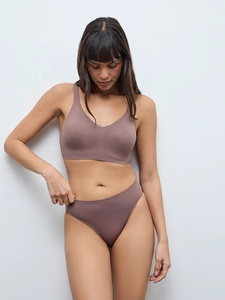 Braguitas de encaje lindas para mujer, de cintura media, tipo media falda, sexys, de malla fina transpirable, con bordado 3D y control ligero - Product Image 2