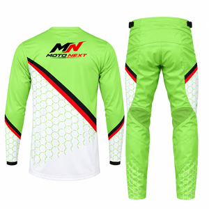 Ensemble maillot et pantalon de motocross pour homme, manches longues, 100 % polyester, séchage rapide, toutes saisons, vêtements de course, ensemble de motocross en vente en ligne - Product Image 2