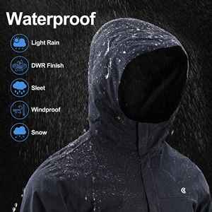 Chaleco sin mangas cortavientos con capucha para hombre, chaqueta softshell personalizada para viaje, running y actividades al aire libre, con diseño frontal personalizado. - Product Image 2