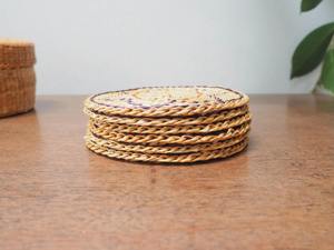 Juego de Posavasos de Ratán Estilo Vintage, Hechos a Mano, para Mejorar la Experiencia de Picnic o la Decoración de Mesas al Aire Libre, Venta al Por Mayor desde India - Product Image 6