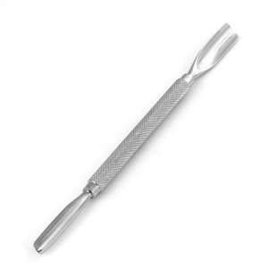 Empujador de Cutículas de Acero Inoxidable, Empujador de Cutículas Profesional de Doble Punta, Herramienta de Limpieza de Uñas, Instrumento de Manicura y Pedicura - Product Image 1