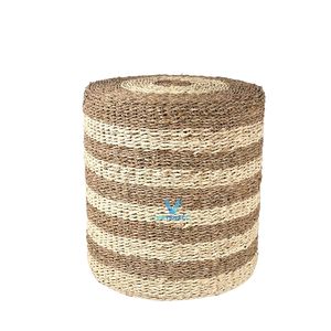Trending Now Seagrass Ottoman Handwoven <b>Pouf</b> Natural Floor Cushion Home Decor Wholesale OEM ODM Vietnam - Product Image 1