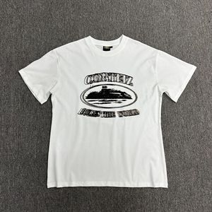 Camiseta para Hombre, Teñida, de Algodón, Estilo Vintage, Lavada, Casual, Corte Regular, Top Básico de Verano, Proveedor OEM - Product Image 4