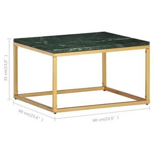 Table basse en laiton vert - Product Image 6