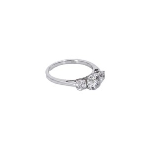 DEF Color VS VVS Clarity 10K 14K 18K Solid Gold Round Brilliant Cut Lab Created <b>Diamond</b> Three Stone <b>Diamond</b> <b>Ring</b> Engagement <b>Ring</b> - Product Image 4
