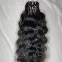 Mèches de cheveux humains bouclés Remy indiens, double trame machine, sans traitement chimique, toutes couleurs, pour tissage, logo personnalisable