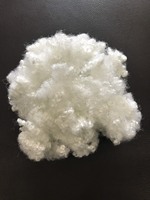 100% fibre discontinue de Polyester recyclé 15D creux conjugué siliconé haute élasticité ignifuge coussins de meubles blancs