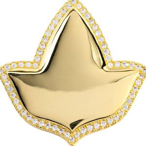 Broche en forme de feuille de lierre en cristal doré avec bordure en strass étincelant, accessoire de bijoux décoratif élégant pour femmes et filles - Product Image 5