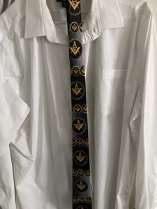 Corbata Masónica, Francmasonería, Illuminati, Marca de Alta Calidad, Nueva, Hecha a Medida, Regalia Masónica Personalizada, Corbatas 2026 para Hombre - Product Image 6