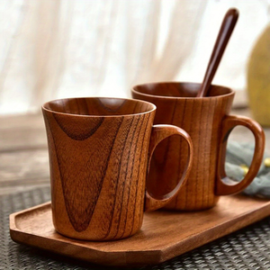 Natural Wooden Coffee Tea <b>Cup</b> high Quality Handcrafted With Handle & Polished Table Organizer Coffee tea Serving <b>Cup</b> - Product Image 6