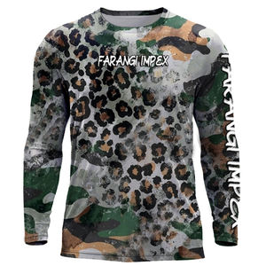 Camisetas de Pesca Personalizadas OEM de Manga Larga con Logotipo Personalizado, Protección UV Solar para Hombre, Sublimadas, de Poliéster y Spandex - Product Image 1