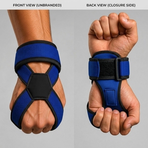 Sangles de musculation en néoprène et coton personnalisables avec logo, haute élasticité, écologiques, légères, en forme de 8, fermeture à pression, unisexe, universelles - Product Image 6