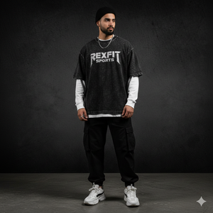 Camisetas con Lavado Ácido Hechas a Mano, Edición Limitada, Fabricante Líder, Nueva Colección al por Mayor, Camisetas Streetwear con Logos Serigrafiados y Hombros Caídos - Product Image 3