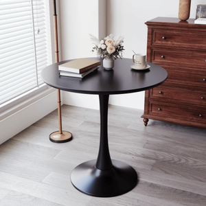 Tavolo da Pranzo Moderno Nero per Natale, Tavolo da Cucina 31.5, Tavolino da Caffè e Tavolo per il Tempo Libero per Soggiorno - Product Image 4