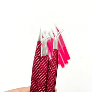 Pince à cils en fibre avec logo personnalisé, pince à cils Nano Grip 45 pour extension de cils, pince à cils avec logo personnalisé - Product Image 6