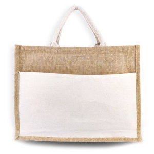 High Quality Waterproof Foldable <b>Jute</b> <b>Shopping</b> <b>Bag</b> | Reusable Promotional Tote Chains Tassel | Custom Logo Print for - Product Image 4