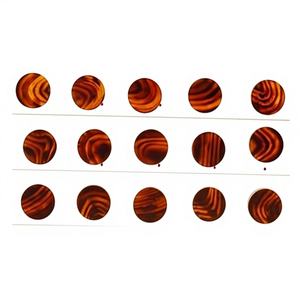 Botones de Cuerno de Búfalo Auténtico, Personalizados, Color Marrón, Ecológicos, Decorados con Cuentas Redondas, OEM ODM, Tendencia en Artesanía Personalizada - Product Image 3