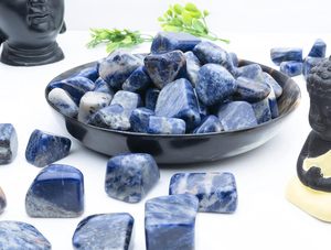Piedras de Sodalita Natural Pulimentadas de 18-25 mm, Gemas para Joyería, Manualidades, Decoración del Hogar, Venta al por Mayor - Product Image 2