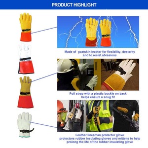 Customize Leather Shell Cotton Liner Welding <b>Gloves</b> Molten Metal Splash Protection <b>Type</b> B for TIG Full Thumb Customizable Brand - Product Image 3