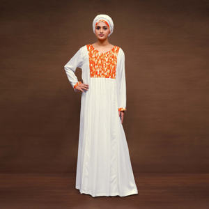 Vestido Largo Kaftan de Rayón, Elegante y Modesto, Estilo Árabe Dubái, Corte Holgado, Manga Larga, para Eid, Ramadán, Uso Diario, Islámico - Product Image 1