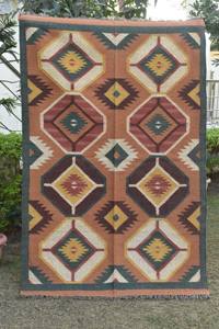 Tapis en jute tissé à la main, tapis kilim réversible, tapis en fibres naturelles durables, style bohème pour la maison et l'hôtellerie - Product Image 6