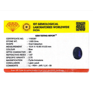 Natural Lapis Lazuli Baguette Square Gemstone 9.6 Carat Blue Certified for Jewelry Making - Product Image 4