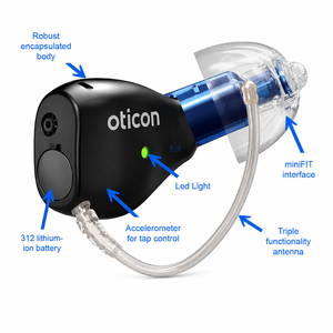 Audífono recargable Oticon Zeal NXT CIC con conectividad Bluetooth para adultos con reducción de ruido y mejora de la voz - Product Image 5