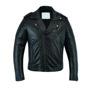 Vestes en cuir de moto personnalisées en cuir véritable pour hommes, design OEM tendance - Product Image 4
