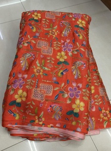 Tissu Chinon Chiffon à motifs imprimés, élégant, brodé de motifs floraux, matière transparente pour robes Lehenga, robes de soirée, etc. - Product Image 3