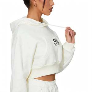 Sudadera con Capucha Corta para Mujer, Estilo Casual, Ecológica, de Lona de Alta Calidad, Secado Rápido y Transpirable, Marca GYM ACTIVE - Product Image 4