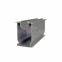 Rail de fixation pour panneaux photovoltaïques en aluminium noir et argenté, pour tuiles de toit - Vente chaude