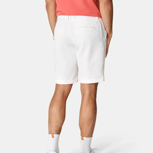 Shorts Bermuda Blancs pour Hommes, Taille Moyenne, Fermeture à Boutons, Coton Oxford, Style Casual avec Poches - Product Image 2