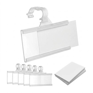 Custom <b>PVC</b> Data <b>Strip</b> Price Tag Holder Display Label Sign Card Durable BPA Free Eco-Friendly Plastic Shelf Marker Easy - Product Image 1