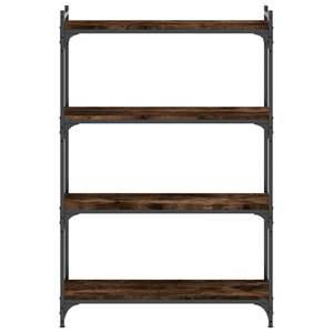 Libreria in legno ingegnerizzato a 4 livelli in rovere affumicato 31.5 "x 11.8" x 47.2" - Product Image 4