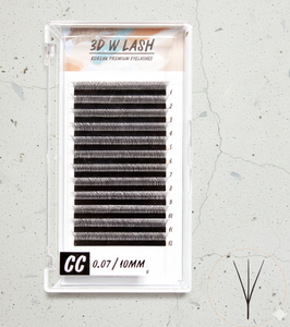 ถาดขนตาปลอมขนาด0.07มม. JC Curl ขนาด8-14มม. แบบเกาหลีทำมือพรีเมี่ยม - Product Image 1