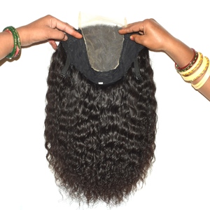 Perruque tendance en cheveux humains indiens sans colle, dentelle HD, noir naturel, ondulations souples, ligne de cheveux pré-épilée, facile à porter pour débutantes - Product Image 6
