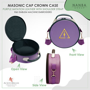 Estuche para Gorra Masónica Morada para Maestros Reales y Selectos con Tira - Product Image 2