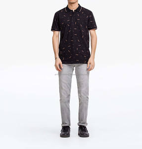 Polos de manga corta para hombre con logotipo personalizado de nuevo diseño, polos informales para hombre, polos de algodón - Product Image 3