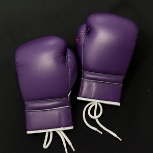 Guantes de Kick Boxing MMA Hechos a Medida, Ligeros, de Cuero Vacuno, con Cordones, Impermeables, Transpirables, para Entrenamiento Profesional - Product Image 3