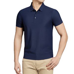 Camiseta Polo de Manga Corta de Seda Helada para Hombre, Nueva Colección de Verano, Elástica, Sin Costuras, de Color Liso y Fina - Product Image 6