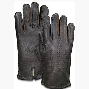 Gants en cuir de daim pour hommes et femmes – Gants d'hiver chauds avec doublure en polaire douce - Product Image 1