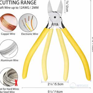 Cortador de Alambre Micro, Alicates de Corte Diagonal de Precisión de 6 Pulgadas, Alicates de Corte Lateral, Cortador de Alambre, Herramienta de Alta Resistencia - Product Image 6