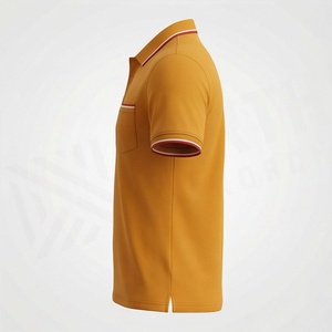 เสื้อโปโลคอซิปผู้ชาย เสื้อผ้าไซส์ใหญ่ แขนสั้น ผ้าฝ้าย ดีไซน์ใหม่ บริการ OEM สีตามสั่ง ทรงพอดีตัว - Product Image 3