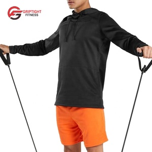 Urban Classics - Jersey Hoodie - Black Men's Active Gym Bodybuilding Sudaderas con capucha de manga larga Workout Running Sudaderas con capucha - Product Image 5