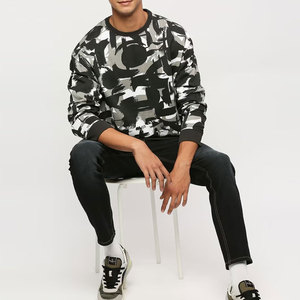 Nouveauté - Vêtements décontractés d'hiver - Sweat-shirts pour hommes en molleton 100% coton - Coupe ample - Écologiques - Manches longues - Étiquette privée personnalisée - Product Image 2