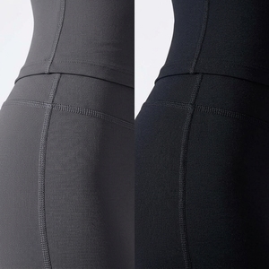 Conjunto Deportivo de 2 Piezas para Mujer, Manga Larga, Cuello Redondo, Pantalones Cortos de Cintura Alta, Ropa Deportiva para Gimnasio - Product Image 6