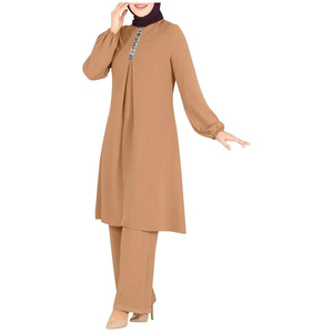 Women's Modest Activewear Set Eco-Friendly Quick Dry Breathable Lightweight Spandex/Polyester Oversized Loose Fit for Workout - Product Image 5