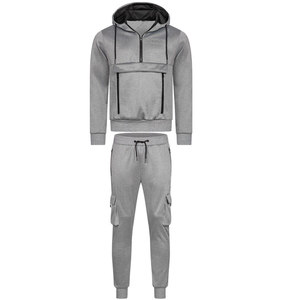 Ensemble de survêtement pour homme, veste respirante et pantalon de jogging, idéal pour la course à pied, l'entraînement et le fitness, logo personnalisé, fournisseur OEM ODM - Product Image 2